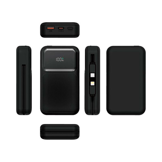 Nexus Retractable Cable Power Banks Side